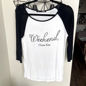 💕Rebel Sugar | “Weekend I Love You” Tee